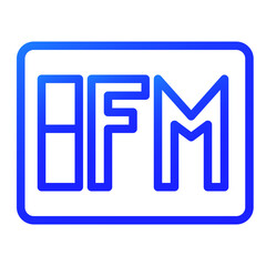 fm chanell gradient icon
