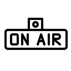 on air illustration line icon