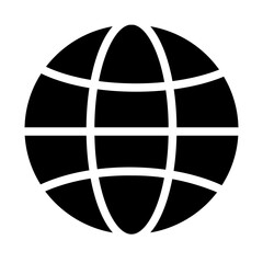 world illustration solid icon