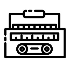  radio illustration cutline icon