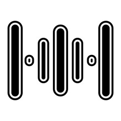  sound frequency glyph icon