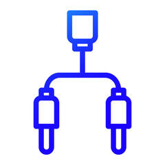  jack RCA illustration gradient icon