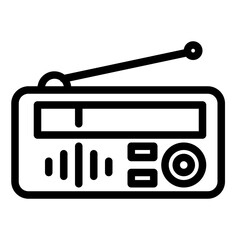 radio illustration line icon