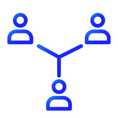 connection illustration  gradient icon