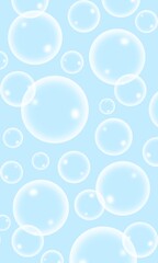 Bubble. Bubble background. Soap and shampoo bubble. Underwater. Faom bubble. Clear bubble in the air. dreamlike