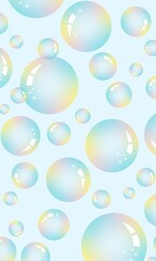 Bubble. Bubble background. Soap and shampoo bubble. Underwater. Faom bubble. Clear bubble in the air. dreamlike