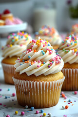 cupcakes with sprinkles