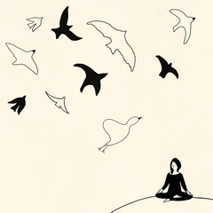 line drawing meditation