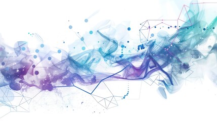 business modern technology, data and chart, mechanical designs, blue violet, double exposure in white background