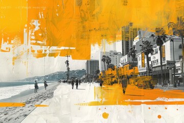 Entertainment Industry of Los Angeles Art Collage

