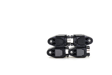 Obraz premium fiber socket on white background. data transmission.