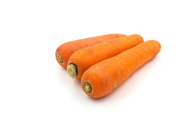 carrots isolated on white
