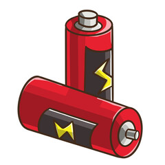 battery charger from ecology energy technology illustration, electronic trash