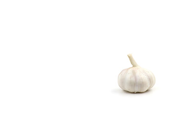 garlic isolated on white