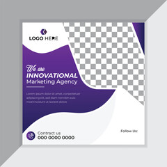 we are innovational marketing agency social media post design.