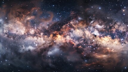 Fototapeta premium Galaxy with numerous stars