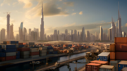 Container port in Dubai

