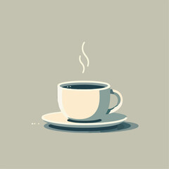 cup of coffee. simple and calm concept
