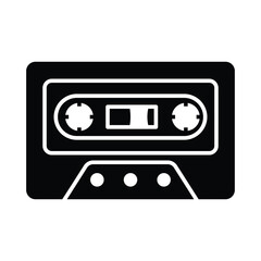 Fototapeta premium Cassette Recorder Icon Vector Design Template