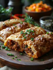 Juicy Shredded Meat-Filled Fried Pastel