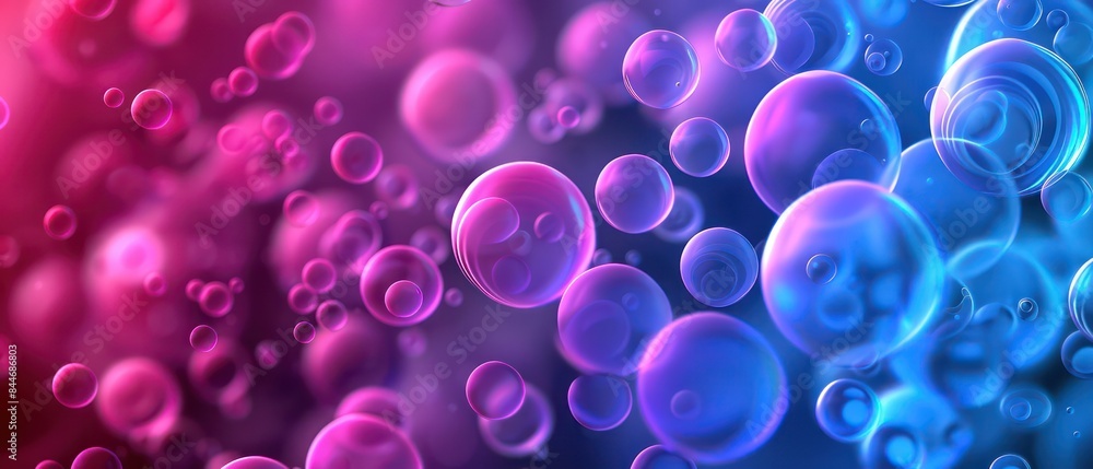 Poster background with tech-inspired blobs, offering a sleek and contemporary look