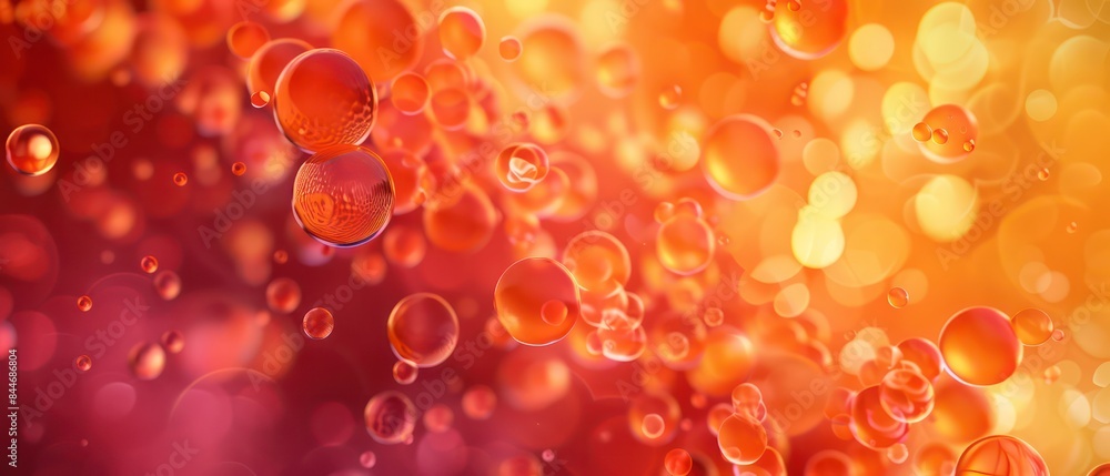 Poster background with tech-inspired blobs, offering a sleek and contemporary look