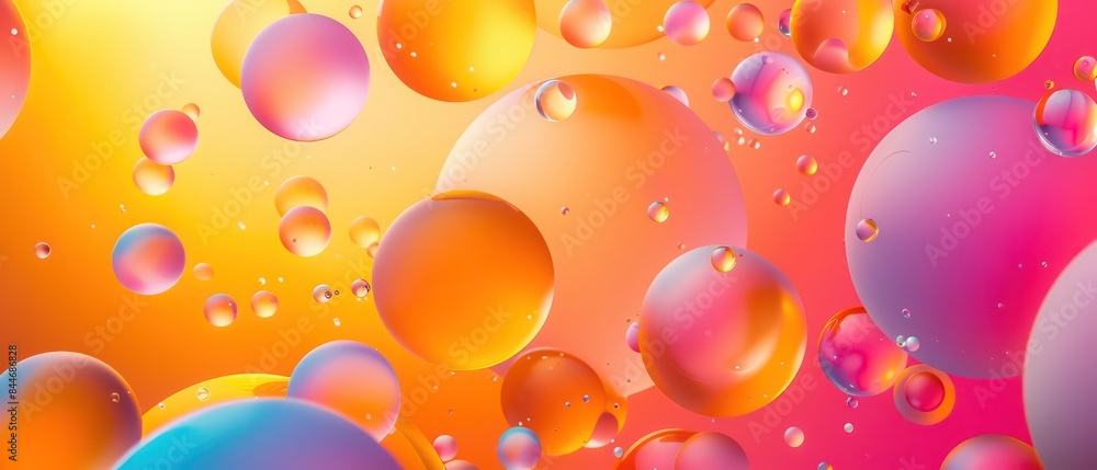 Poster background with tech-inspired blobs, offering a sleek and contemporary look