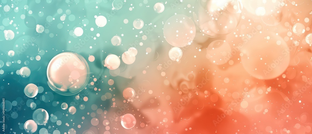 Poster background with tech-inspired blobs, offering a sleek and contemporary look