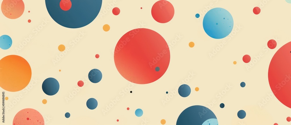Poster background with tech-inspired blobs, offering a sleek and contemporary look