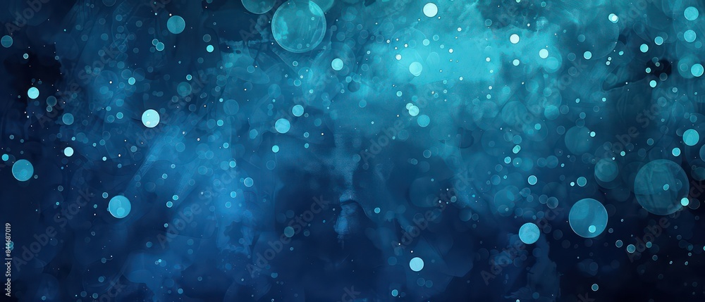 Poster blue background with a super simple wave pattern, radiating calm and relaxation