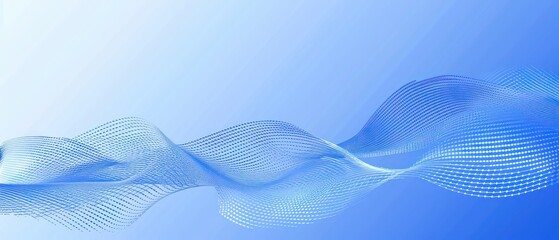 Blue wave designs illustrate the seamless flow of information, embodying trust and simplicity in technology