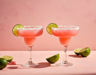 Two margarita cocktails