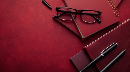 Expensive book and glasses on the table