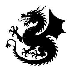 Here is an illustration of a Chinese dragon