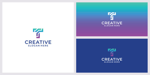 Free vector gradient logo template with abstract shape