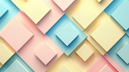 A colorful background of squares with a pink square in the middle