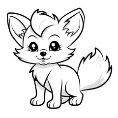 Fototapeta premium painting fox