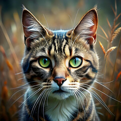 free photo animal in wild nature undomesticated cat