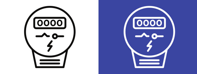 Electric meter icon representing monitoring of electrical consumption