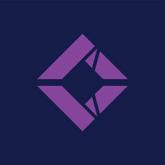 letter D logo vector Geometric