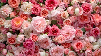 Pink rose wall background wallpaper