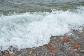 Obraz premium waves on the beach