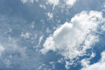 blue sky with clouds