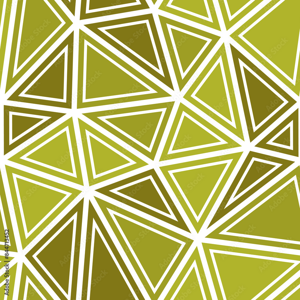 Poster geometric pattern with big triangles in a solid, mono-tone style. seamless vector illustration with 