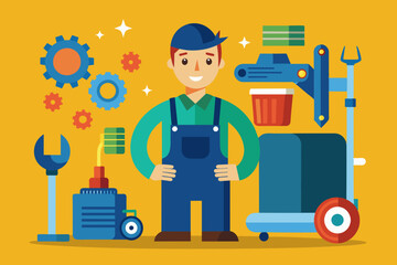 mechanic vector illustration