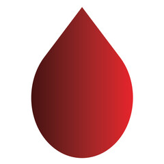 Obraz premium Red blood drop icon vector. Template blood drop with white background. vector illustration.