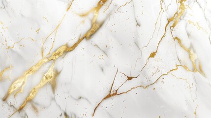 Luxury white gold marble texture background design, generative ai