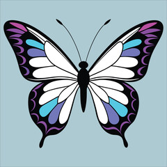 Beautiful butterfly vector art. vector illustration butterflies collection.