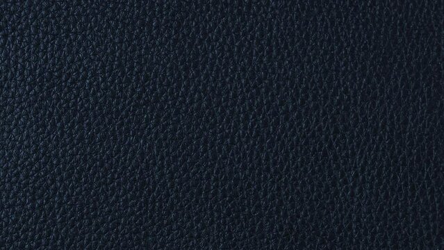 blueLeather background texture. Slow camera motion, macro High detailed 4K video. Pattern texture surface panning background.