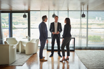 Teamwork, investor or business people for meeting, discussion or conversation for funding ideas....